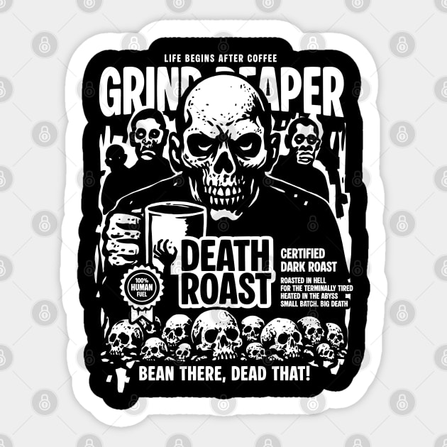 DEATH ROAST Sticker by artslaves